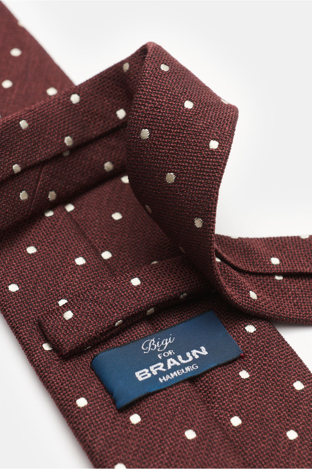 Bigi Silk tie 'Loira' - Burgundy
