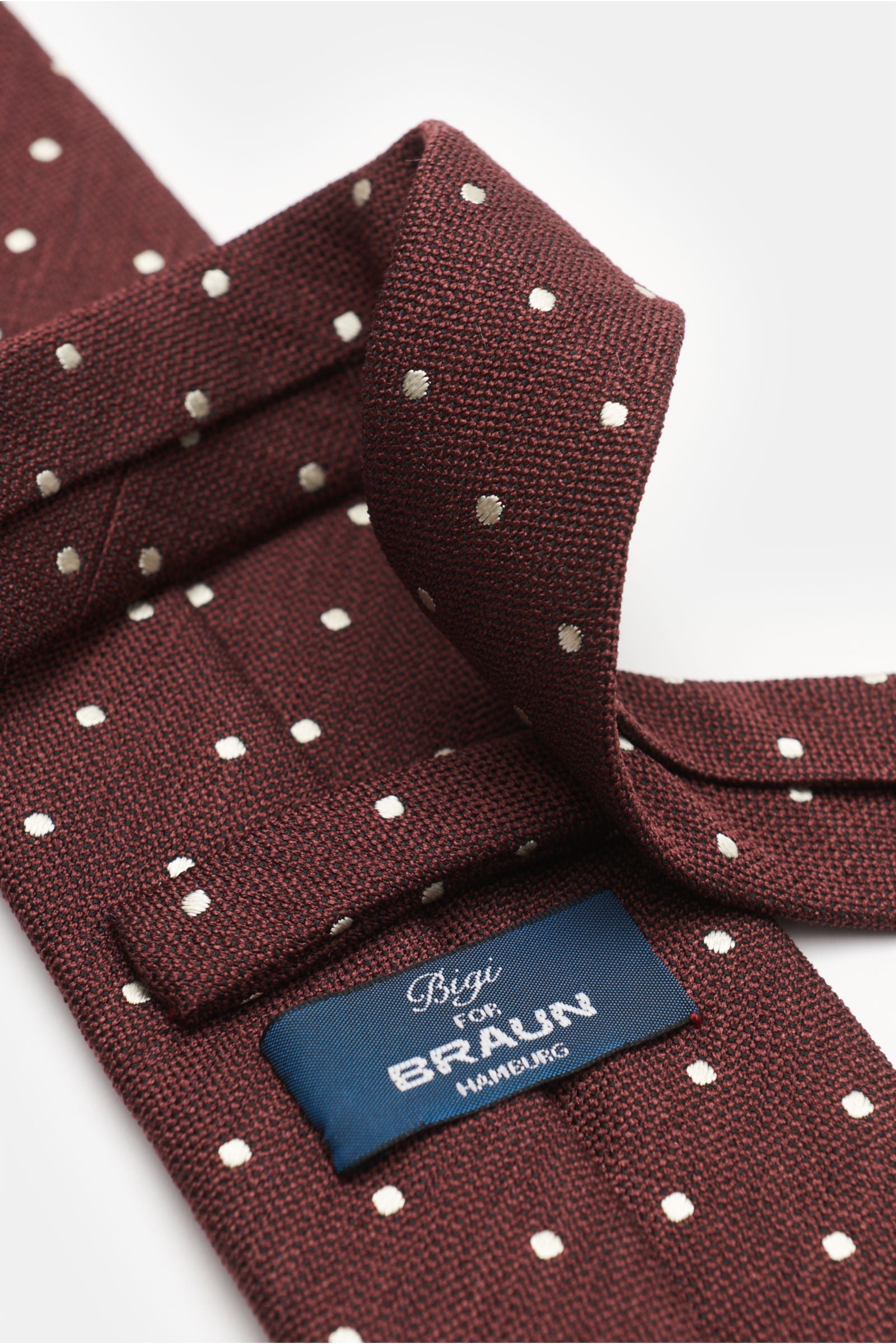 Bigi Silk tie 'Loira' - Burgundy