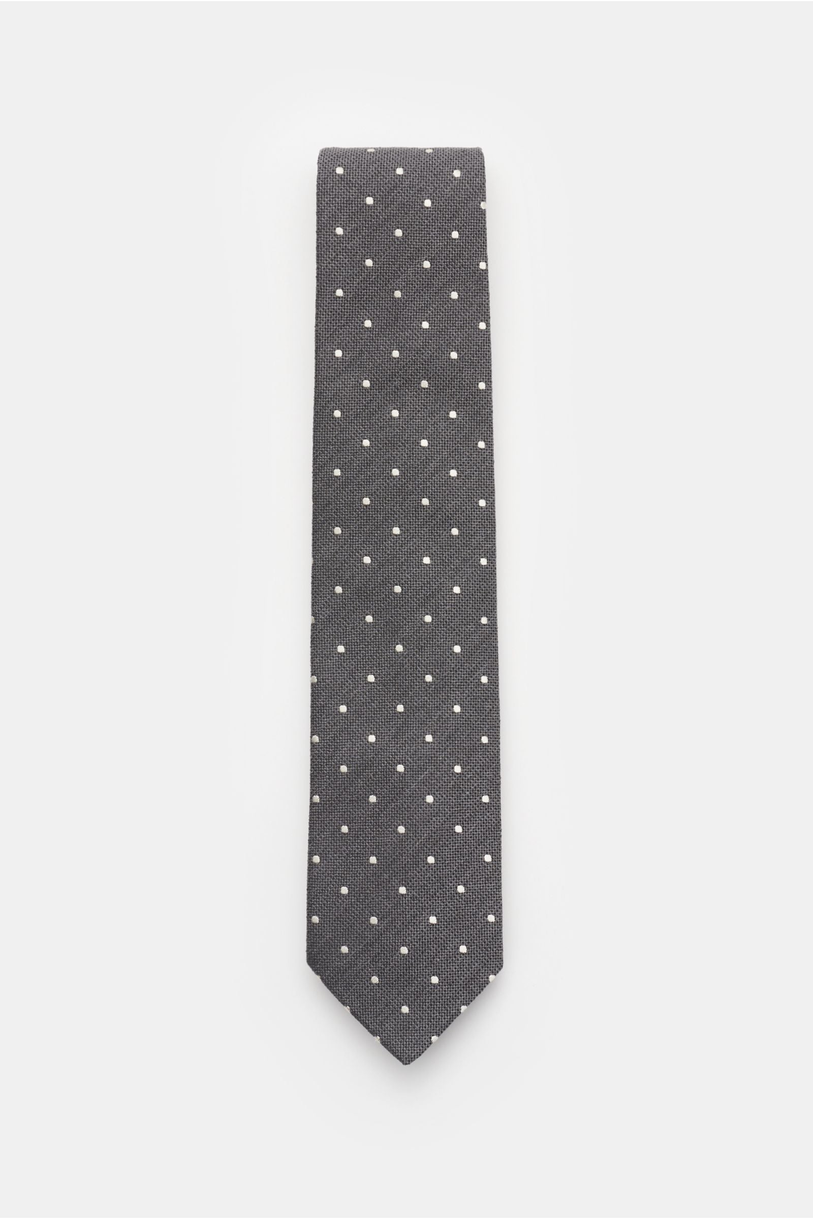 Bigi Silk tie 'Loira' - Dark grey