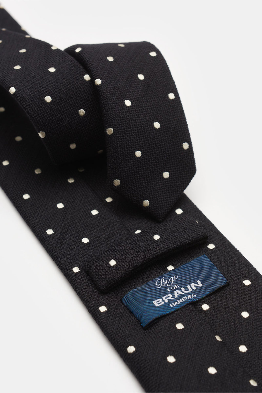Bigi Silk tie 'Loira' - Black