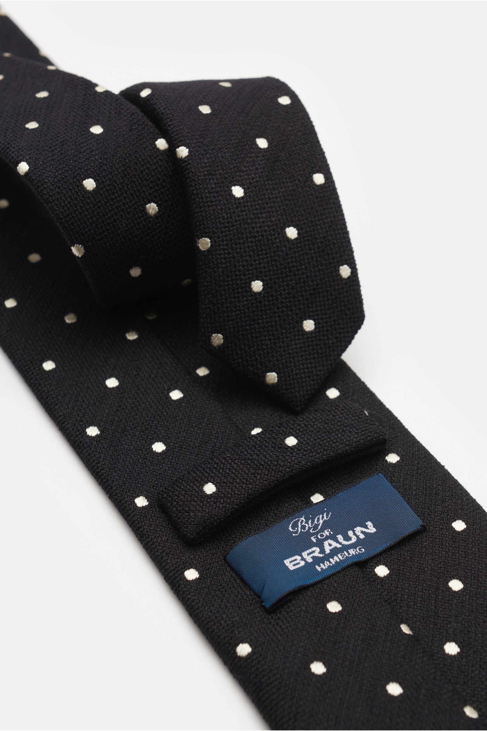 Bigi Silk tie 'Loira' - Black