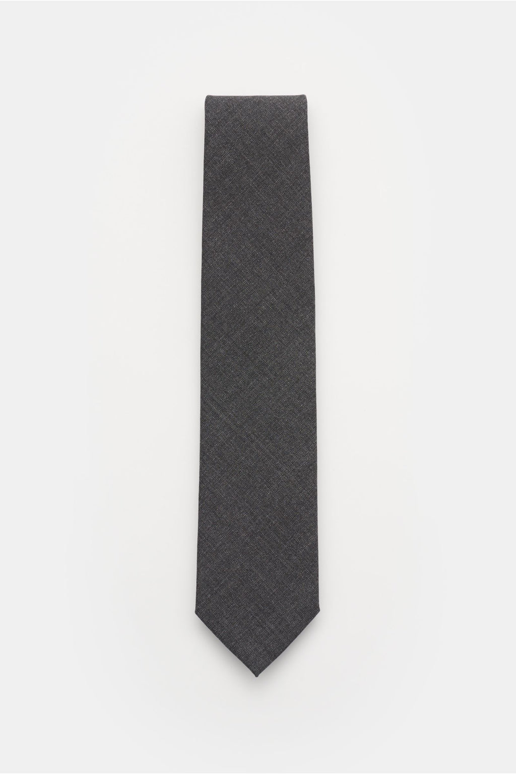 Bigi Wool tie 'Arno' - dark grey