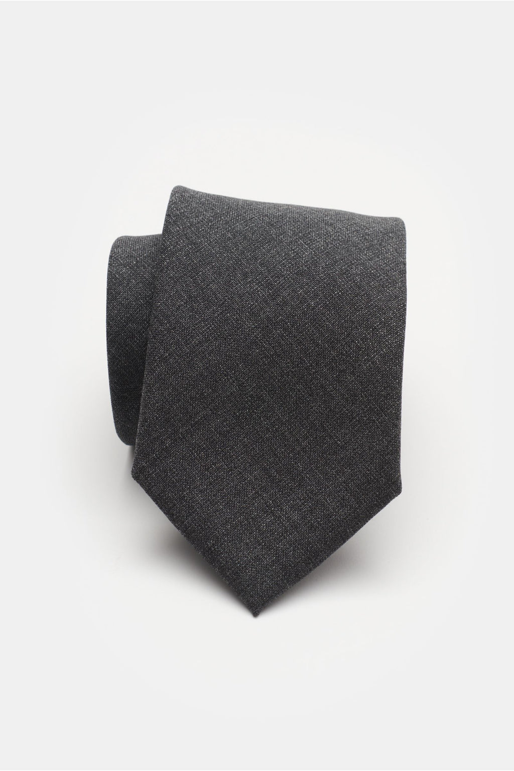 Bigi Wool tie 'Arno' - dark grey