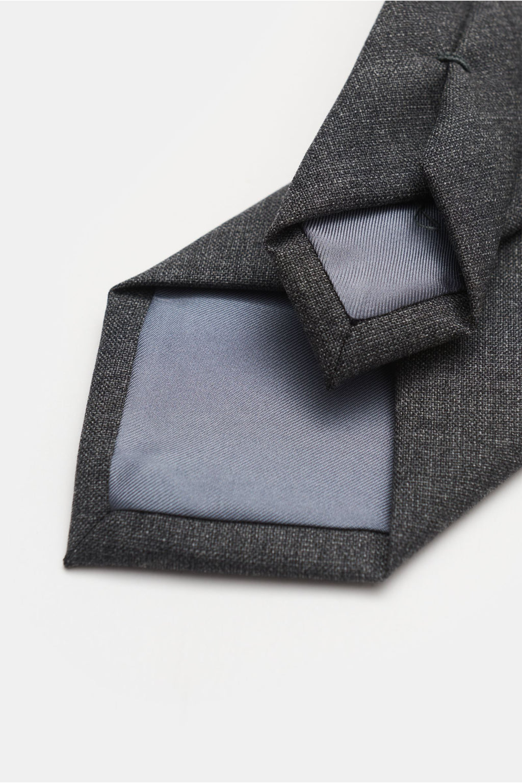 Bigi Wool tie 'Arno' - dark grey