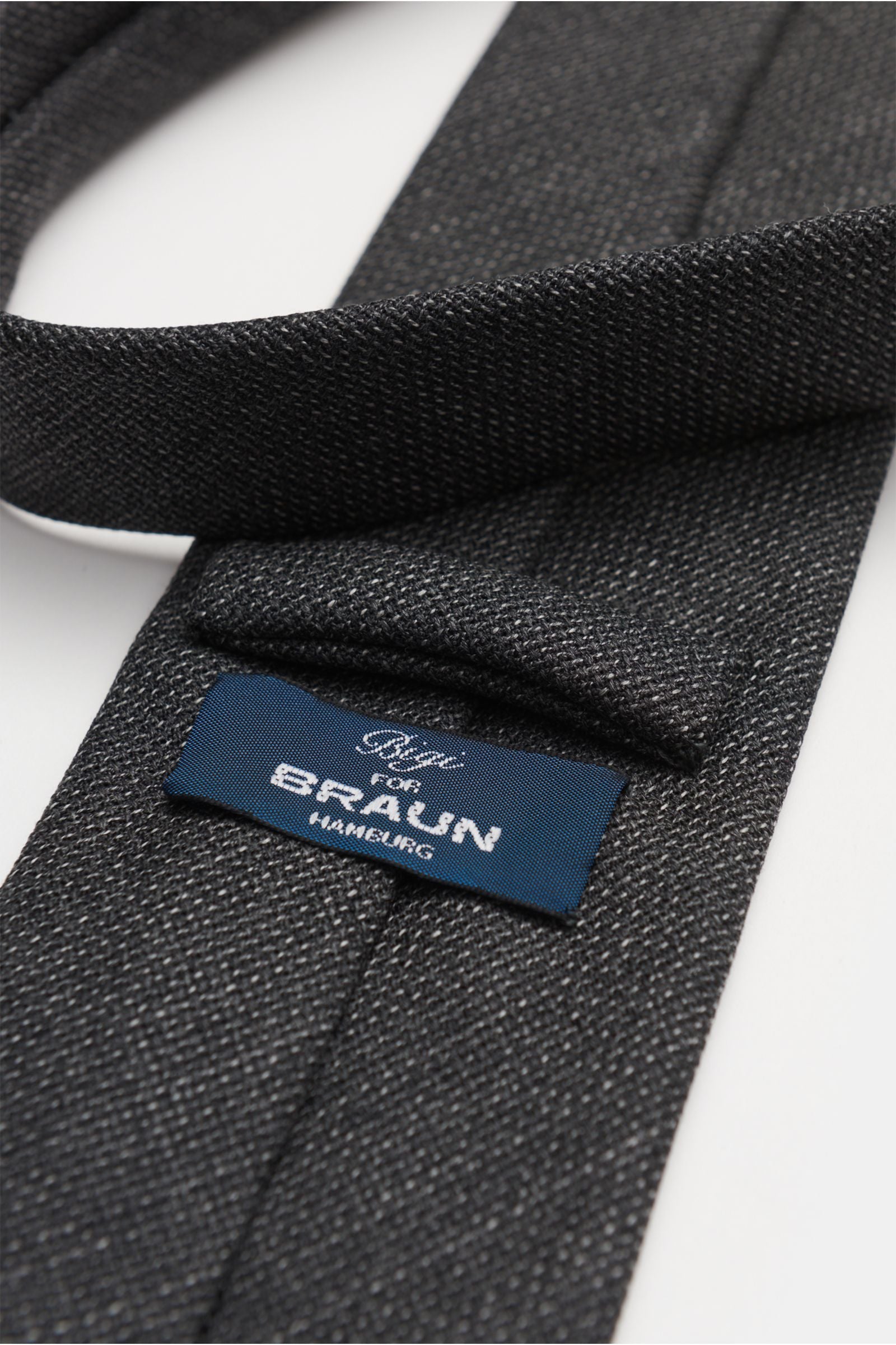 Bigi Wool tie 'Arno' - anthracite