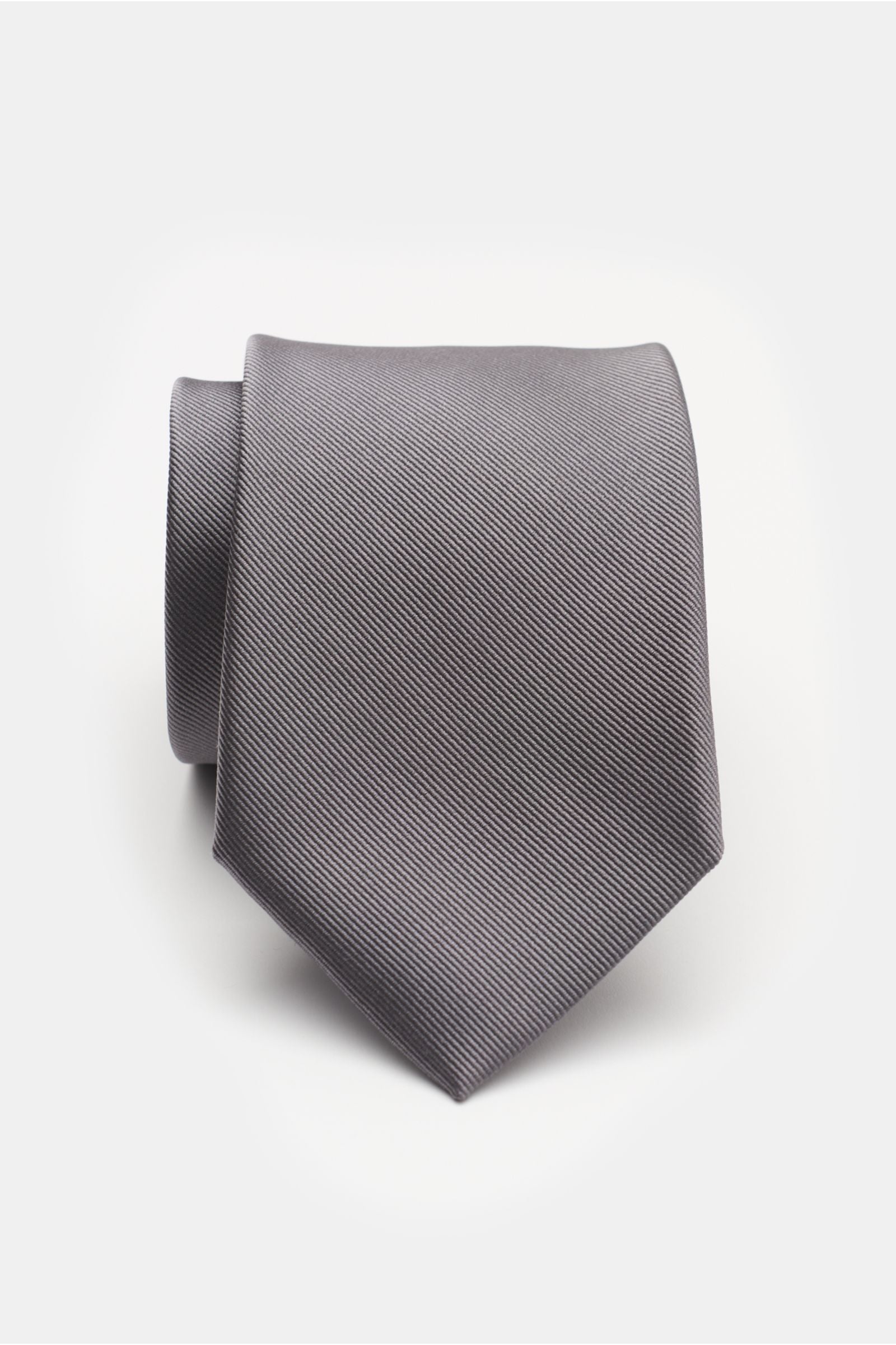 Bigi Silk tie 'Senna' - Grey