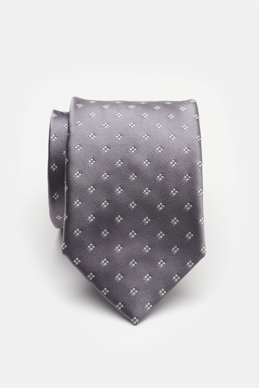 Bigi Silk tie 'Senna' /light - Grey