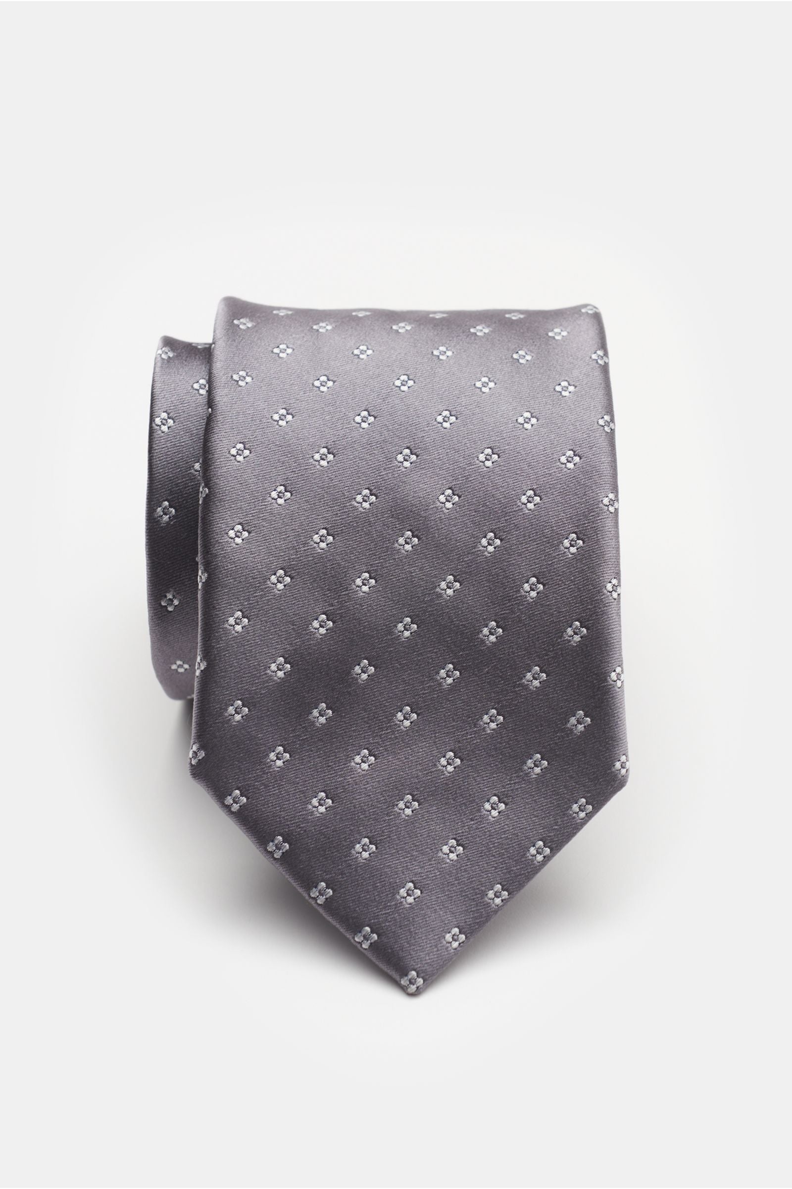 Bigi Silk tie 'Senna' /light - Grey