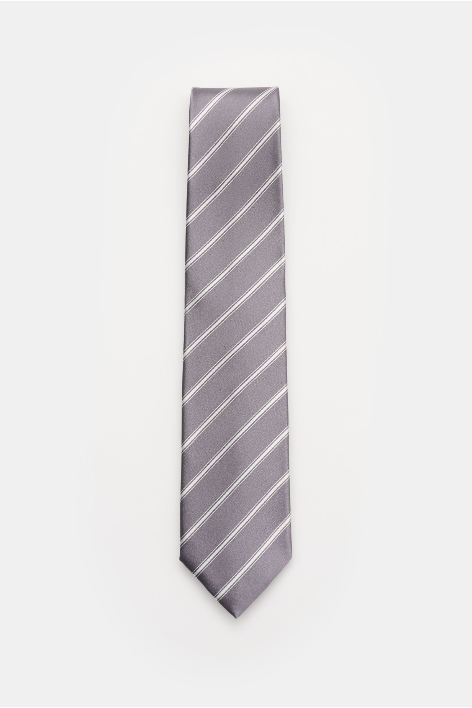 Bigi Silk tie 'Senna' /light - Grey 2