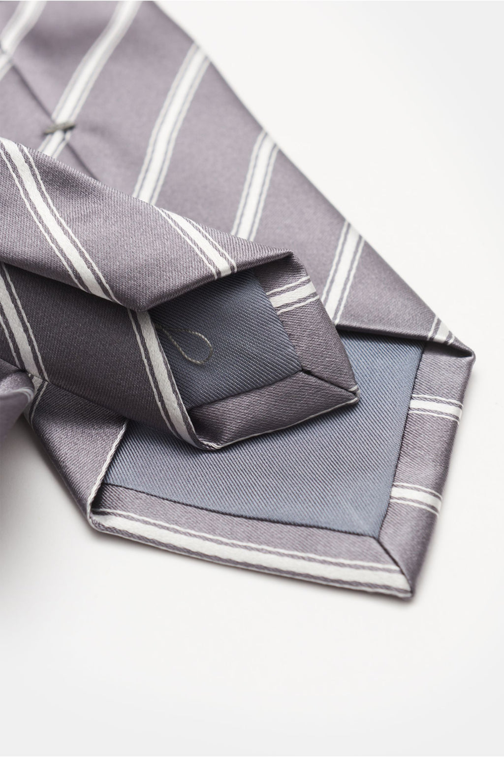 Bigi Silk tie 'Senna' /light - Grey 2