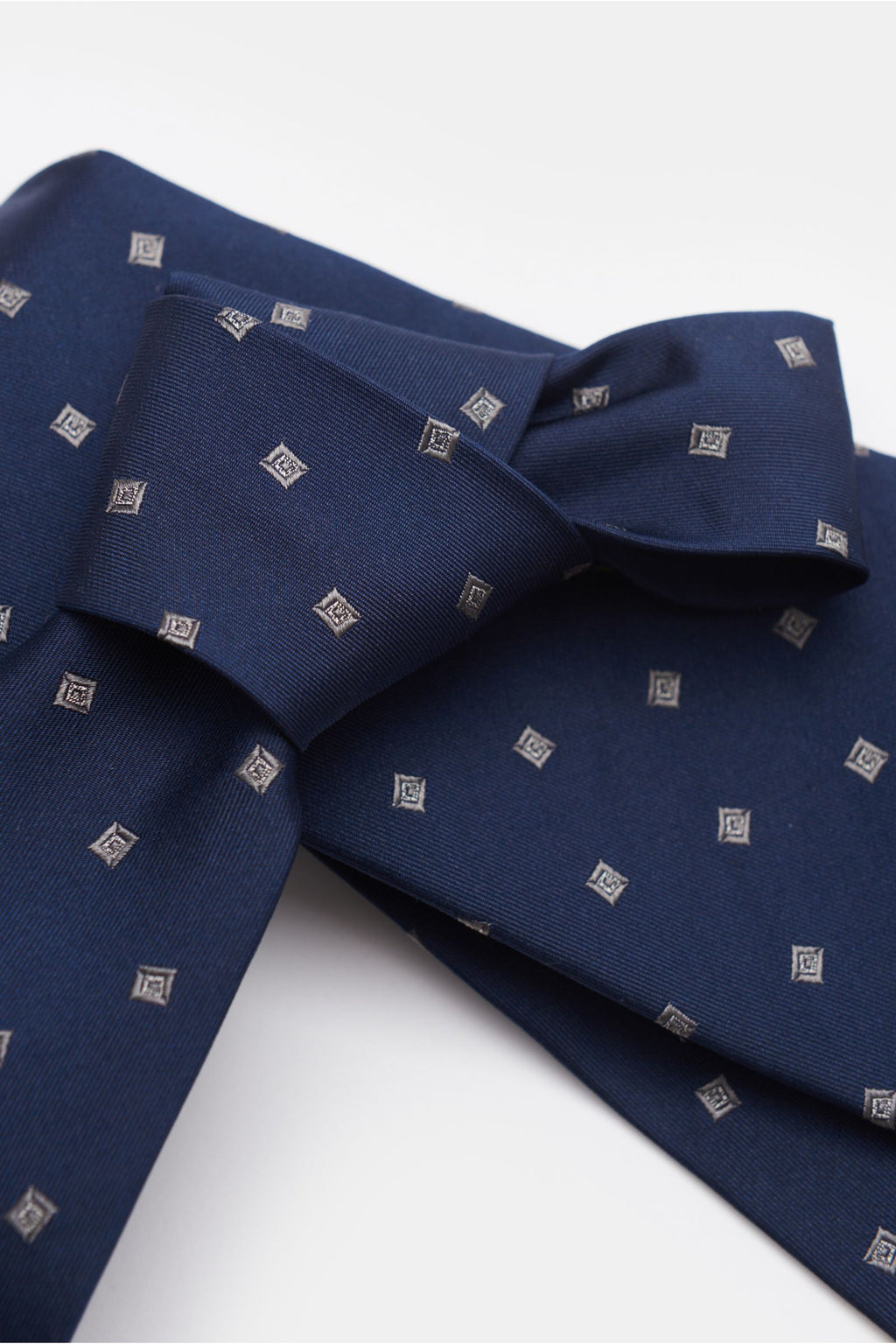 Borrelli Silk tie navy/e - Navy