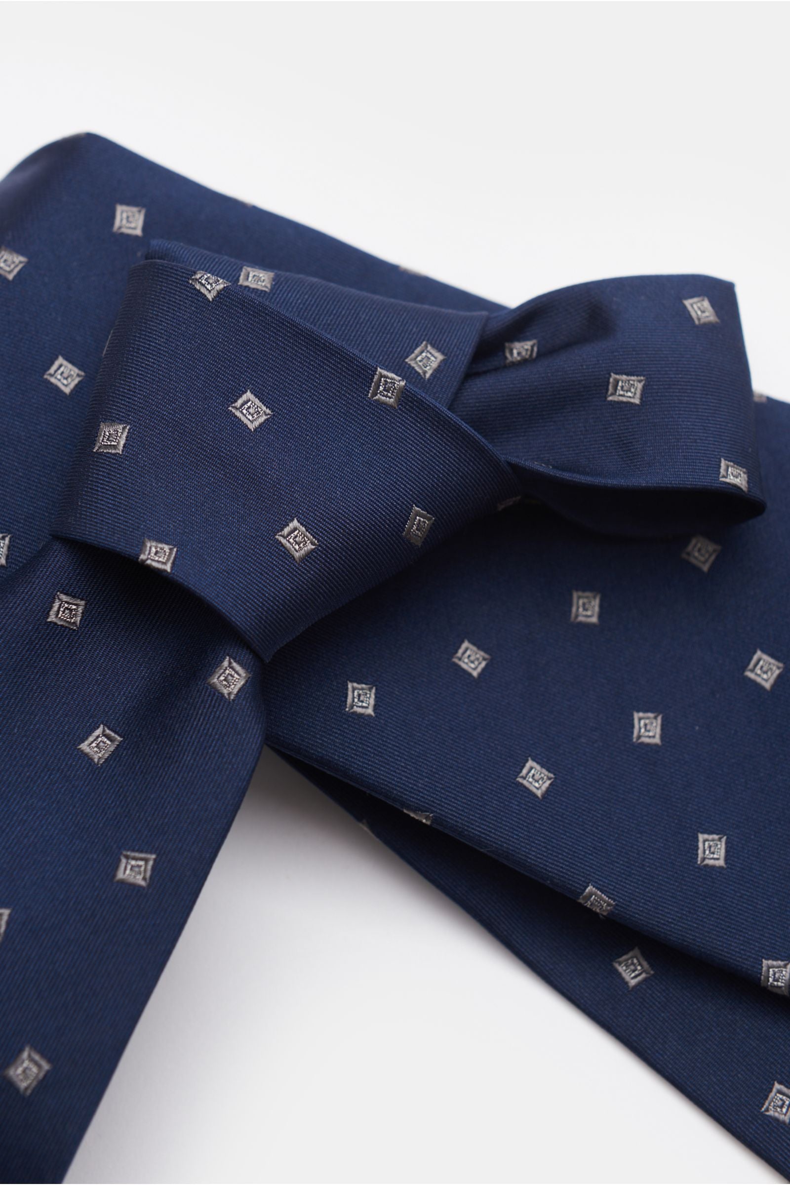Borrelli Silk tie navy/e - Navy