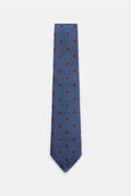 Borrelli Silk tie be - Smoky blue
