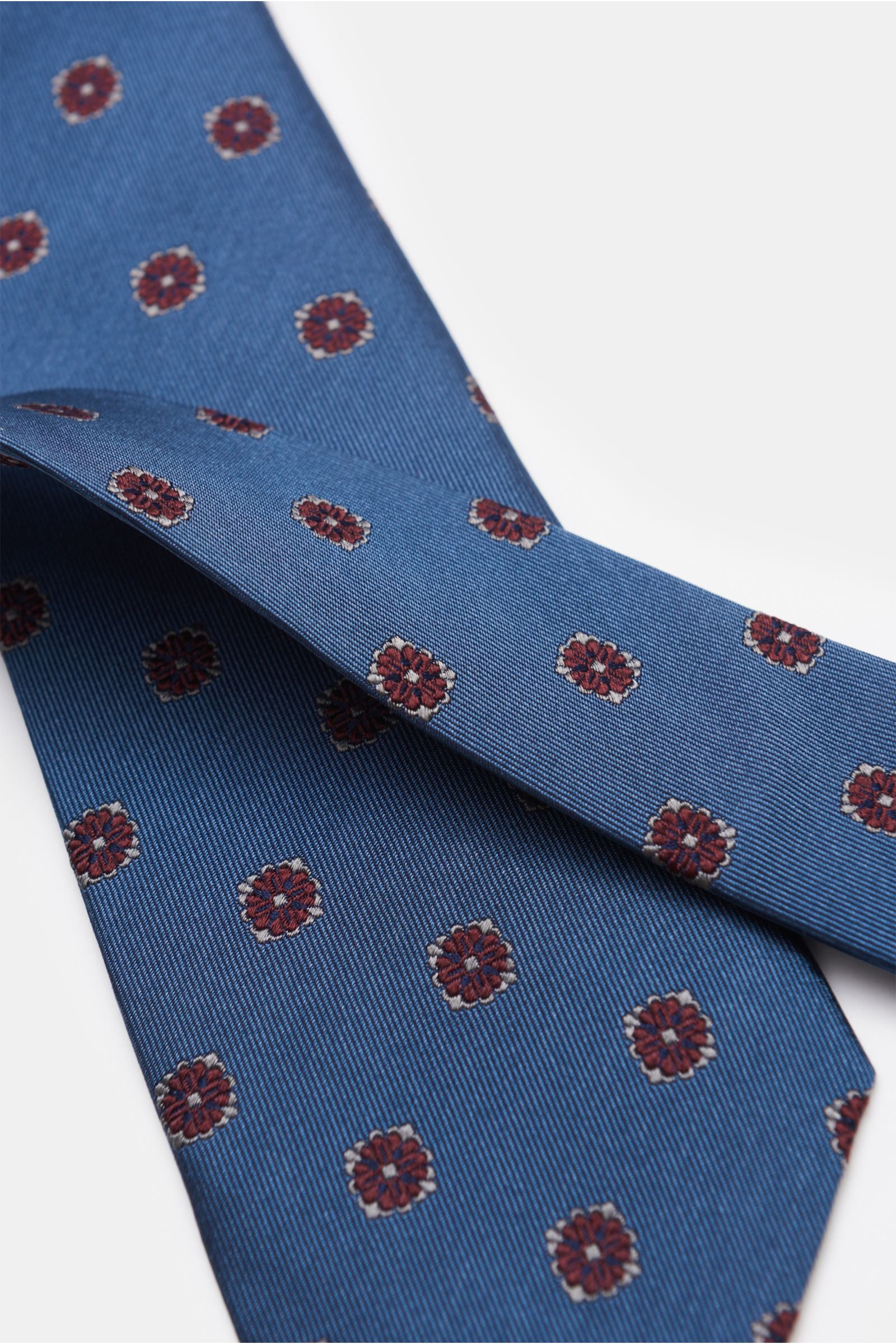 Borrelli Silk tie be - Smoky blue