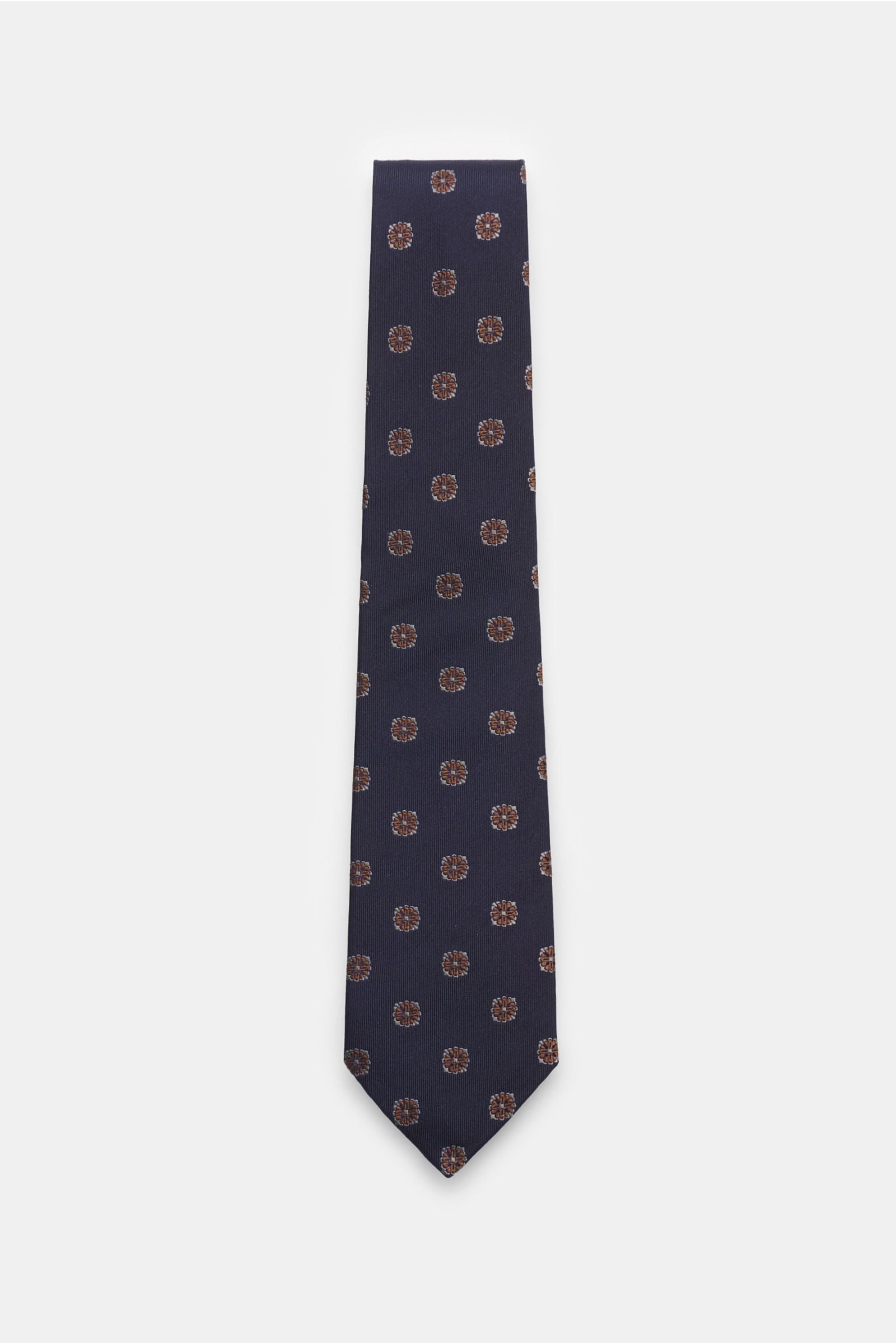 Borrelli Silk tie be - Navy