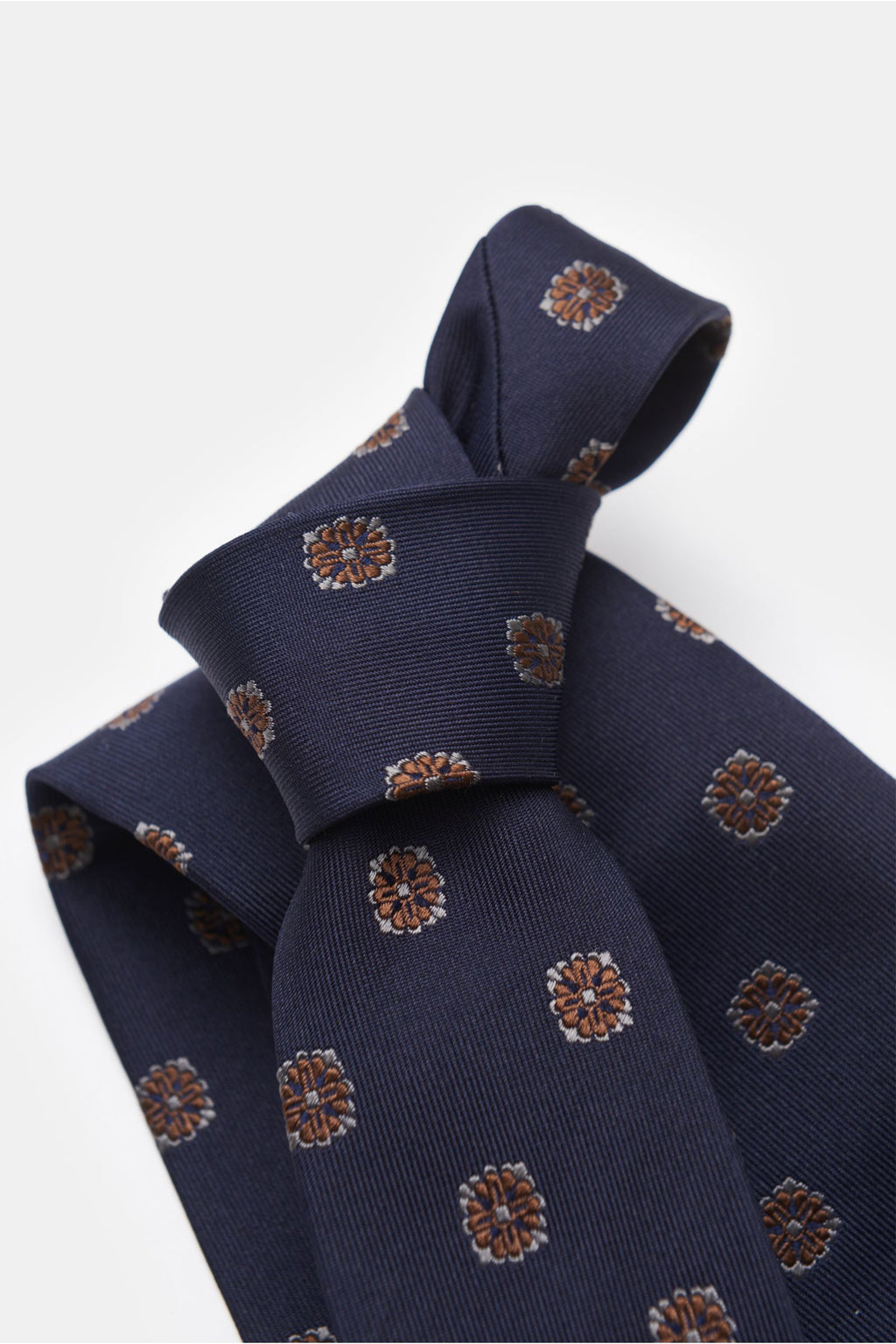 Borrelli Silk tie be - Navy