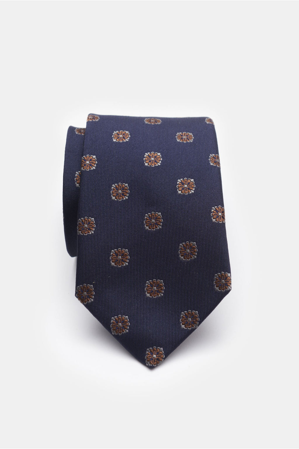 Borrelli Silk tie be - Navy