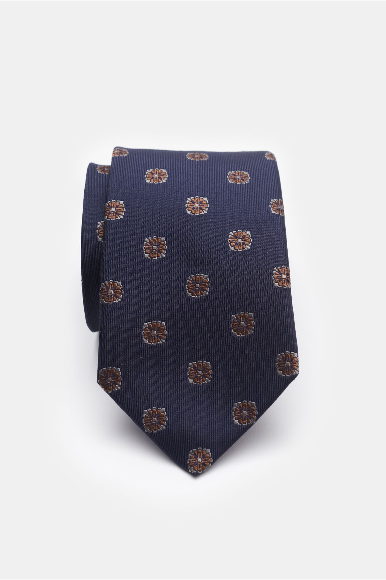 Borrelli Silk tie be - Navy