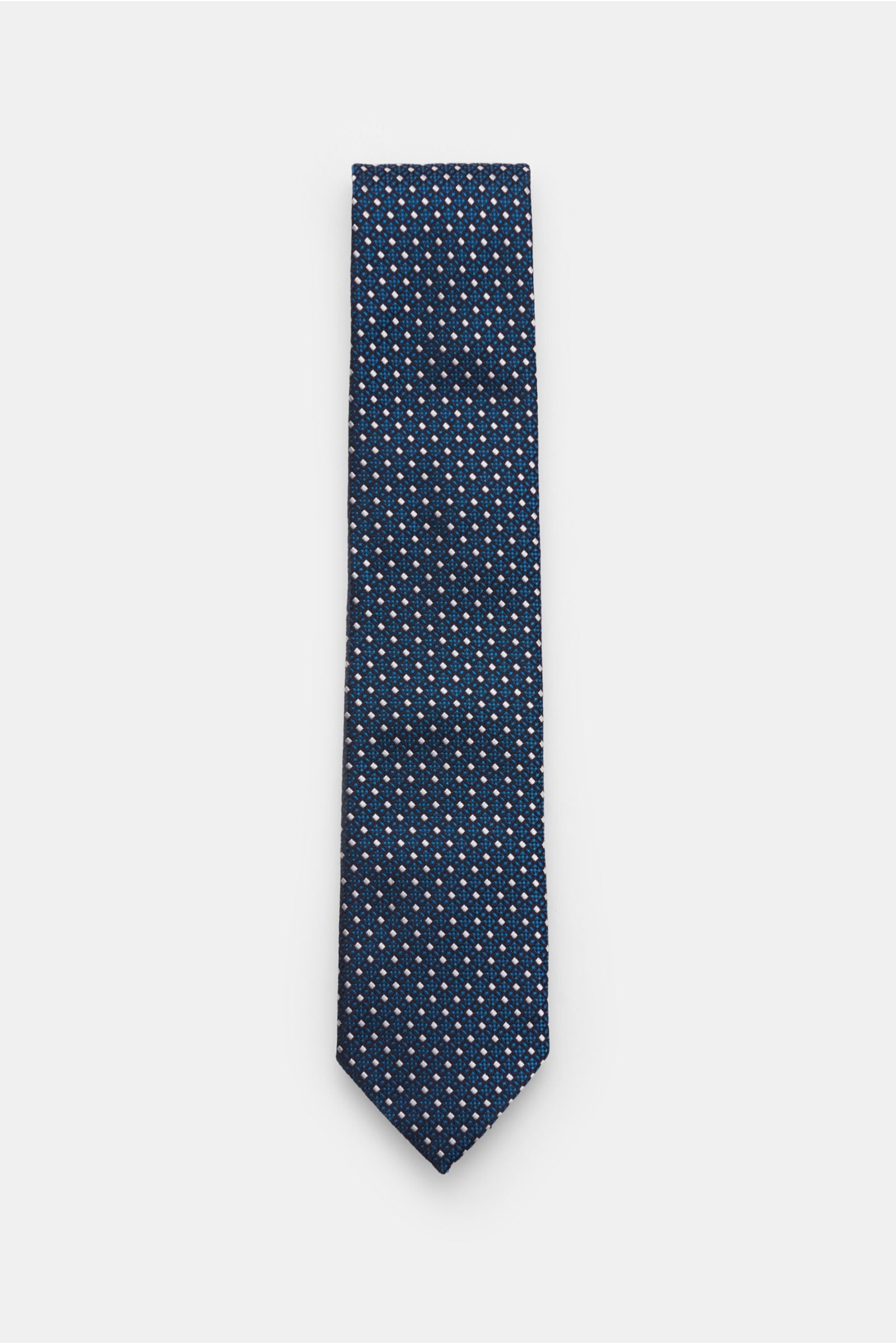 Zegna Silk tie black/ - white patterned 3