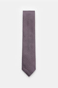 Zegna Silk tie black/ - white patterned