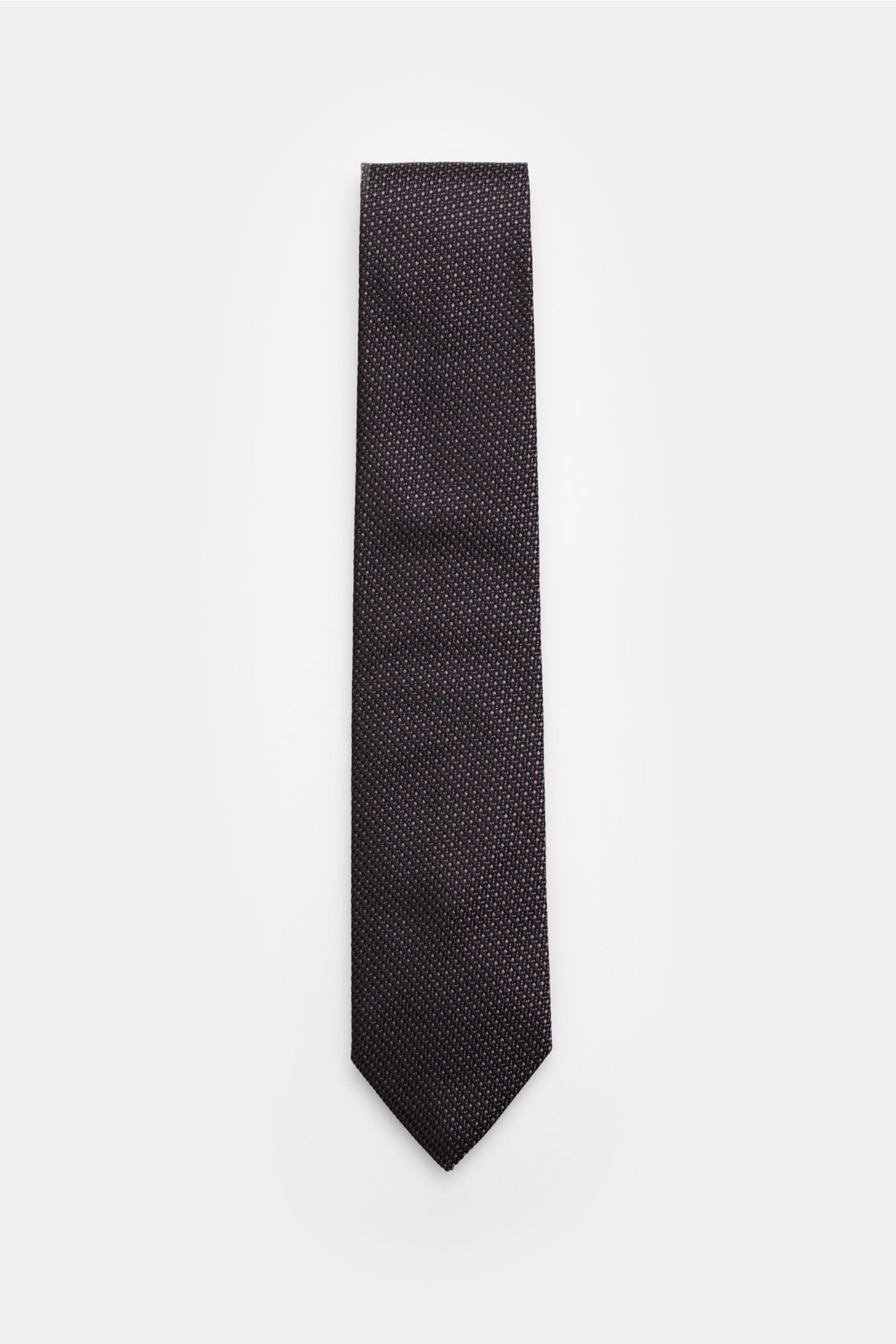 Zegna Silk tie black/ - blue patterned