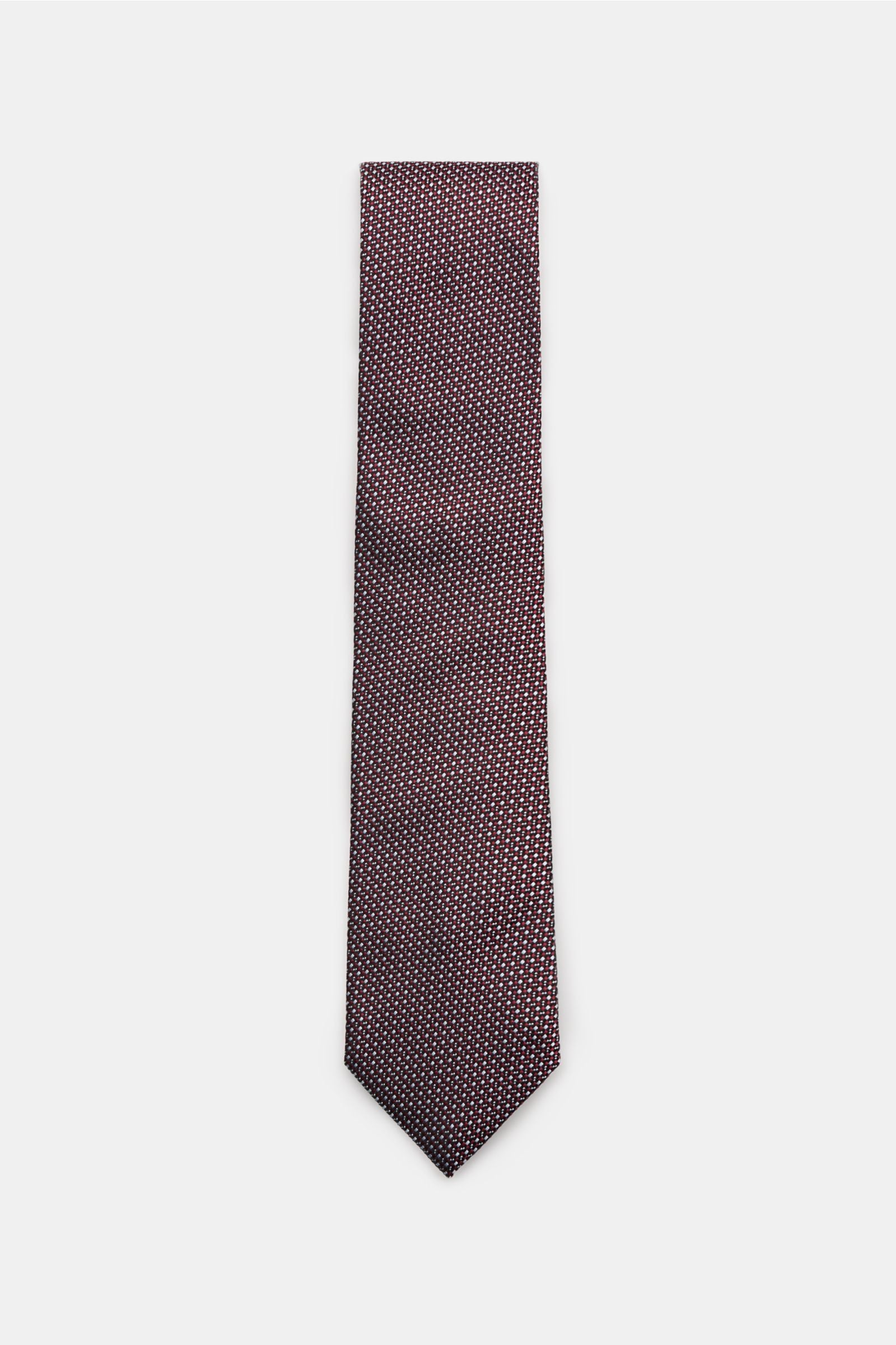 Zegna Silk tie black/ - grey patterned