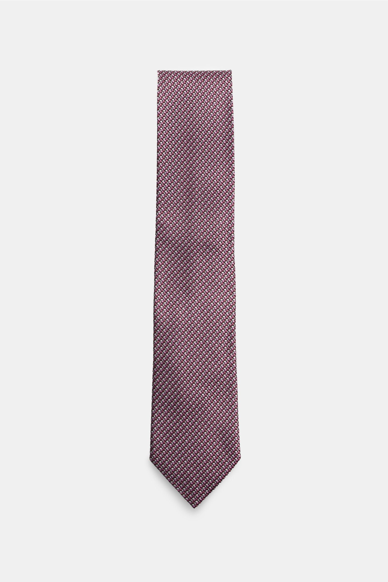 Zegna Silk tie - grey patterned 3