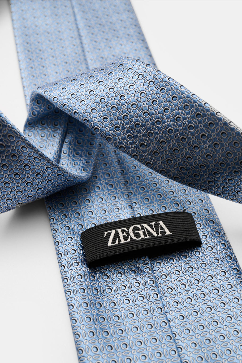 Zegna Silk tie /te - Smoky blue