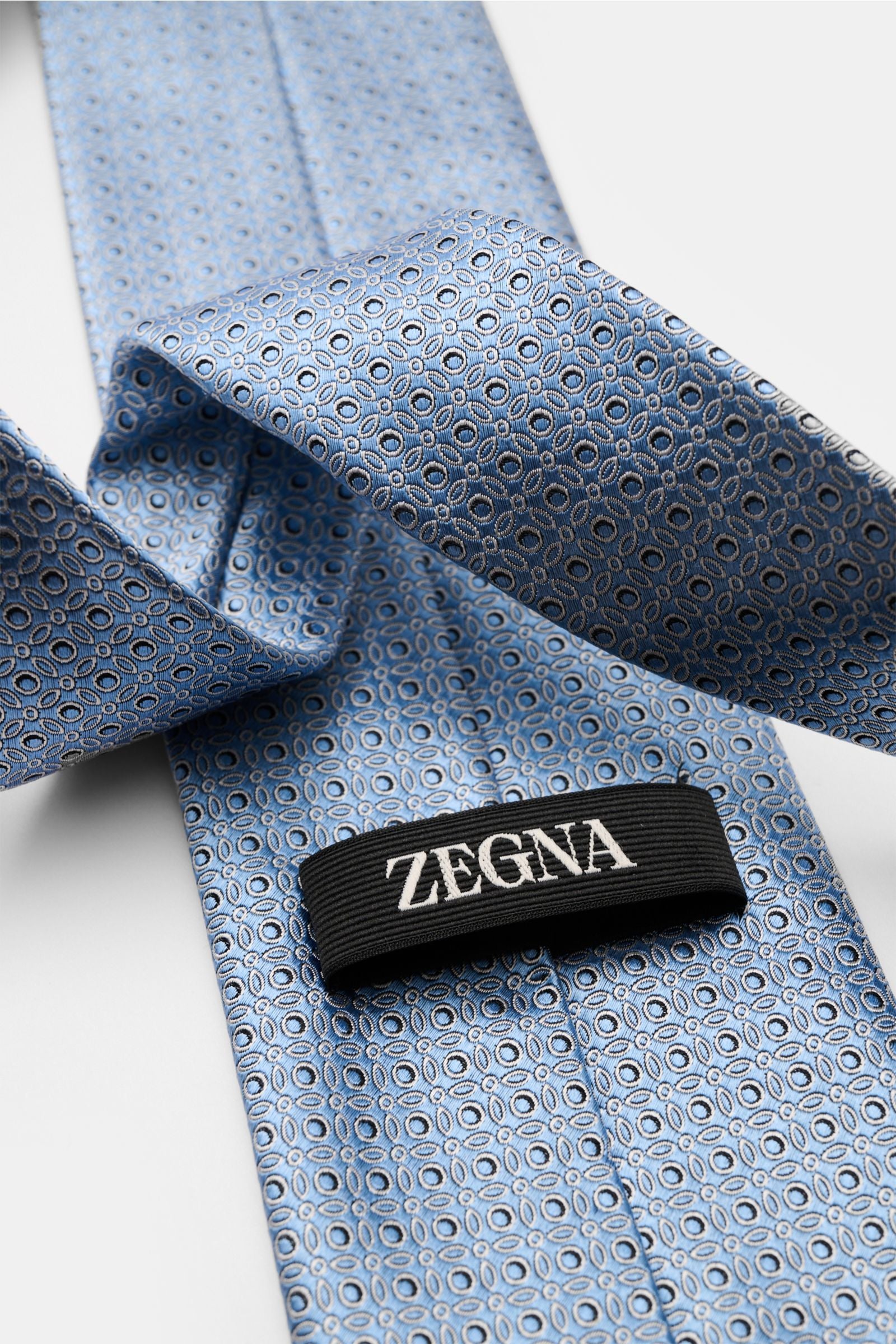 Zegna Silk tie /te - Smoky blue
