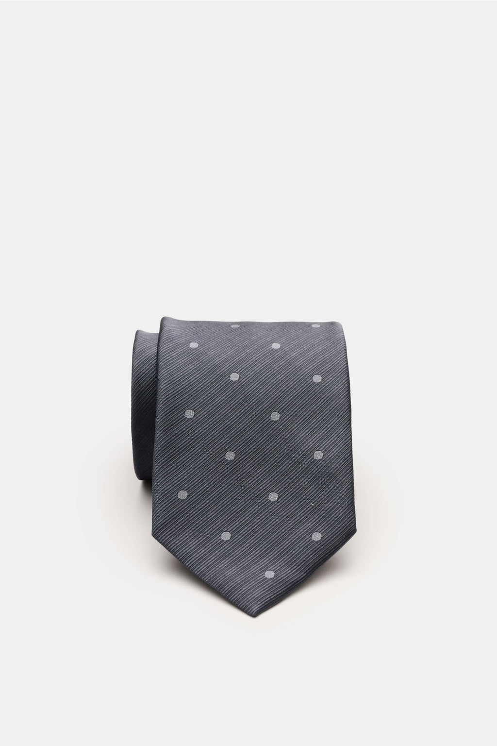 Tom Ford Silk tie dark grey/grey with polka dots - dots