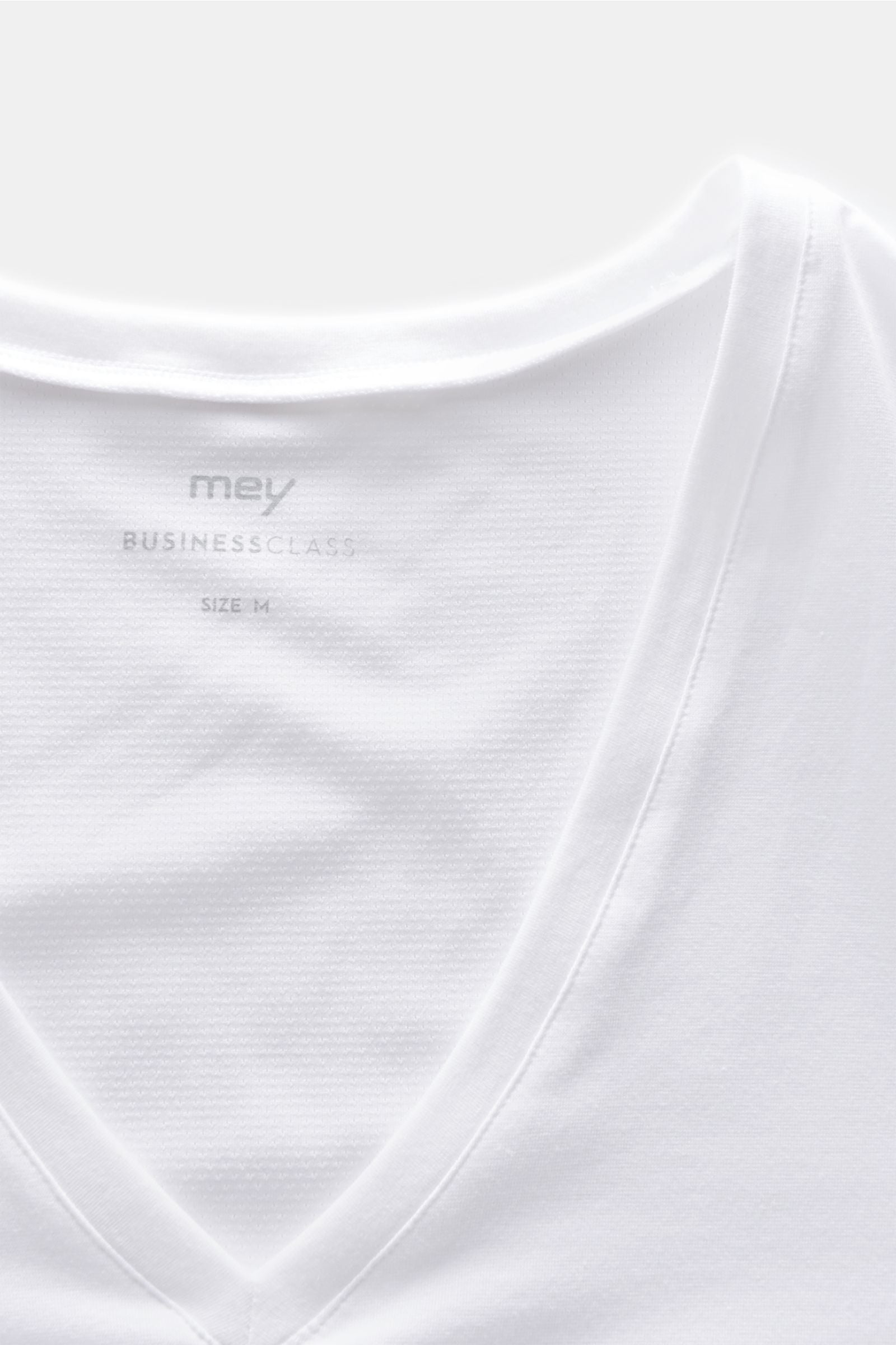 mey Business Class V-Neck Unterhemd nude - White