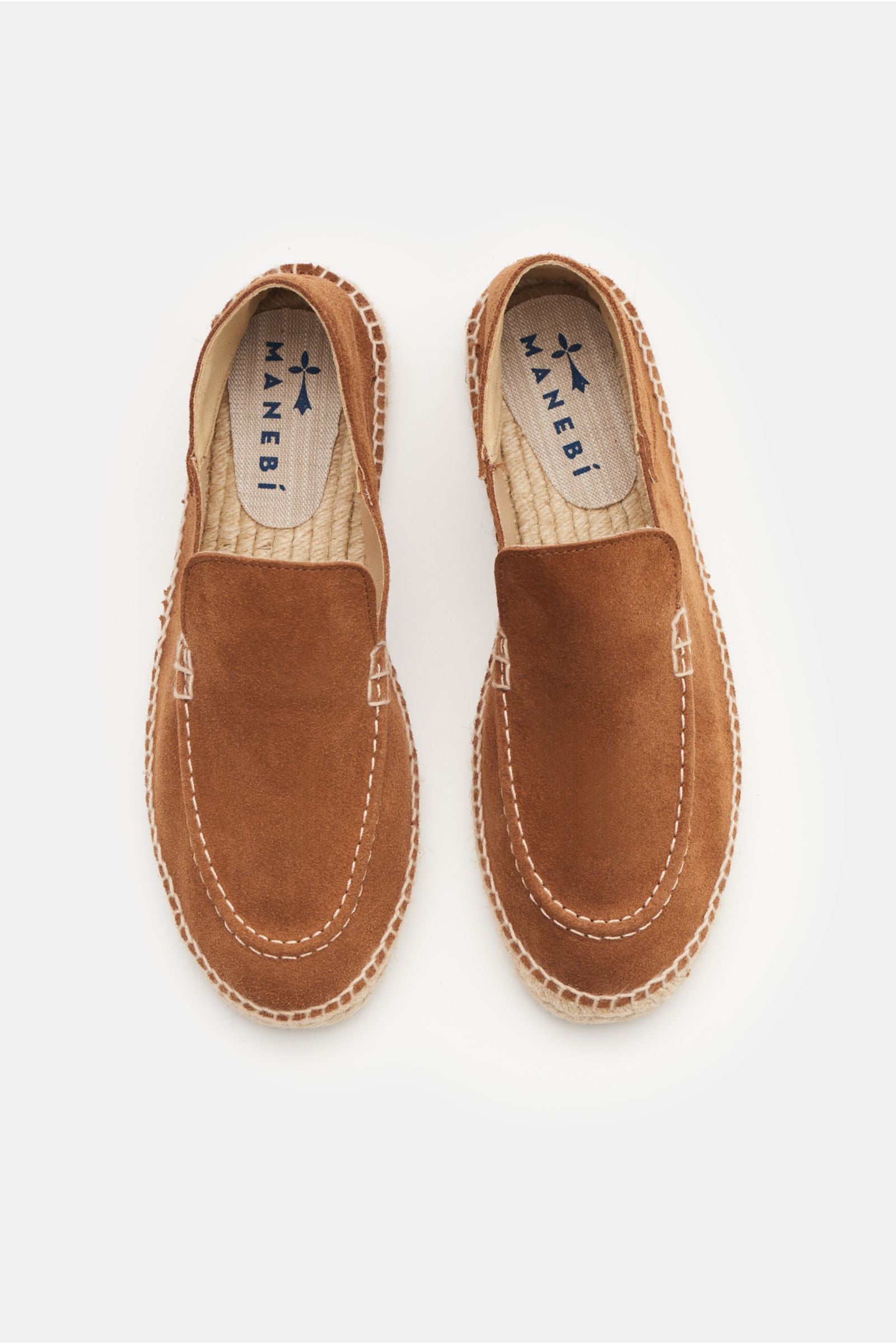 Manebí Espadrilles 'Suede Traveler Loafers' - Light brown