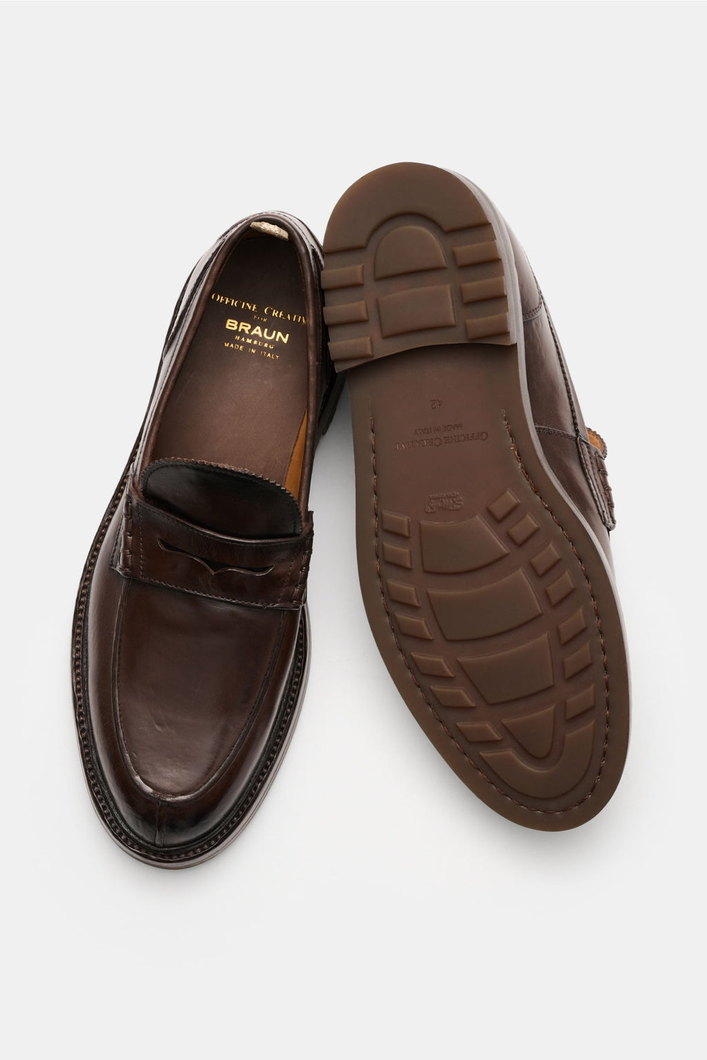 Officine Creative Penny loafers 'Sax Flexi 001' - Dark brown