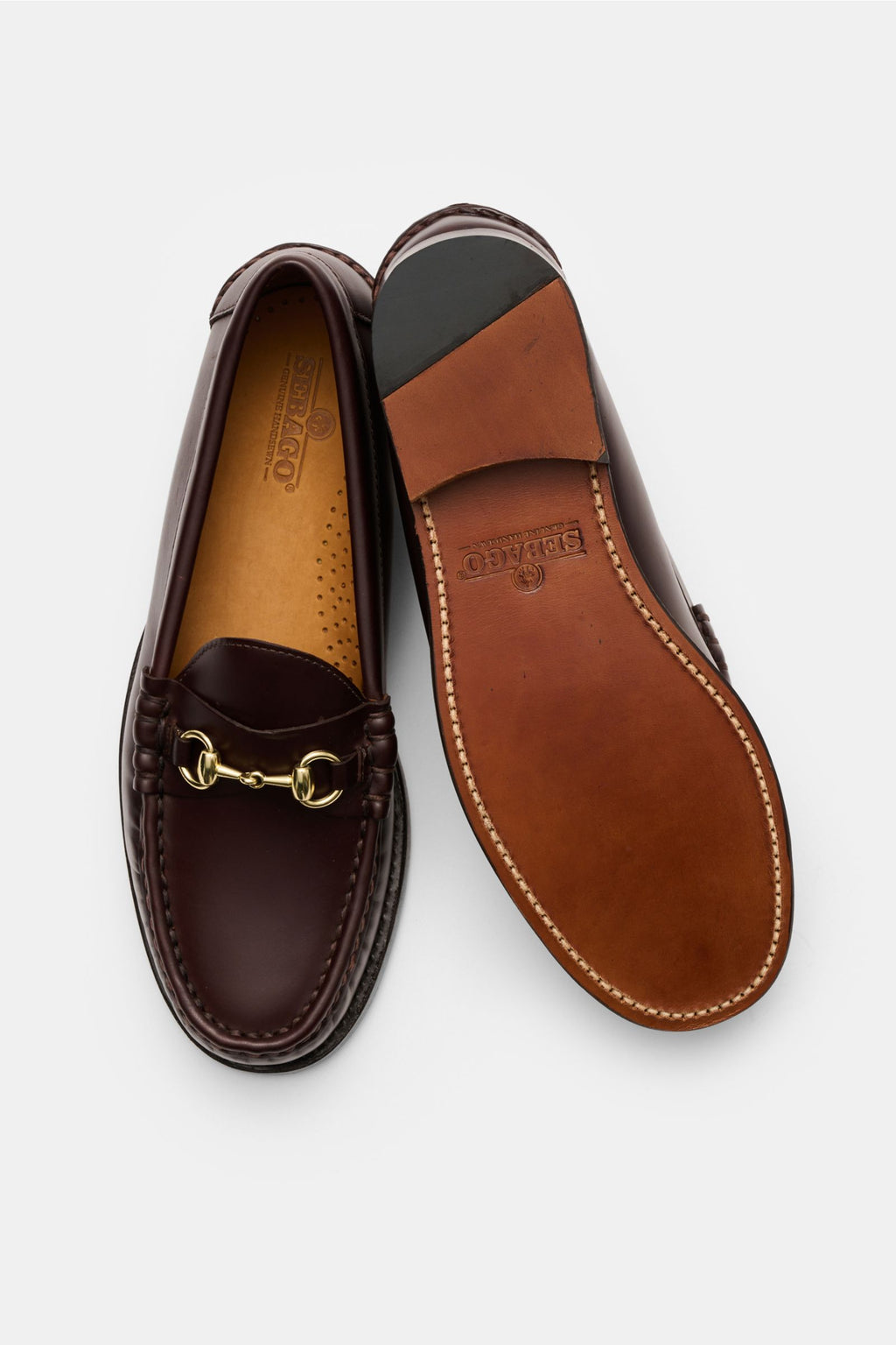Sebago Horse bit loafers 'Joe fashion' - red brown