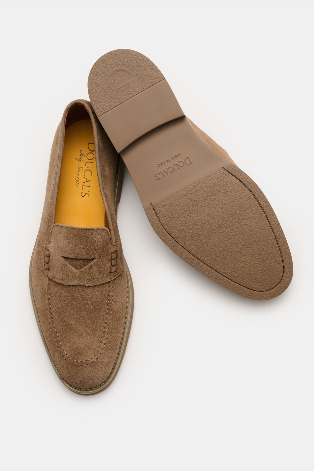 Doucal's Penny loafers 'Visone' - grey brown