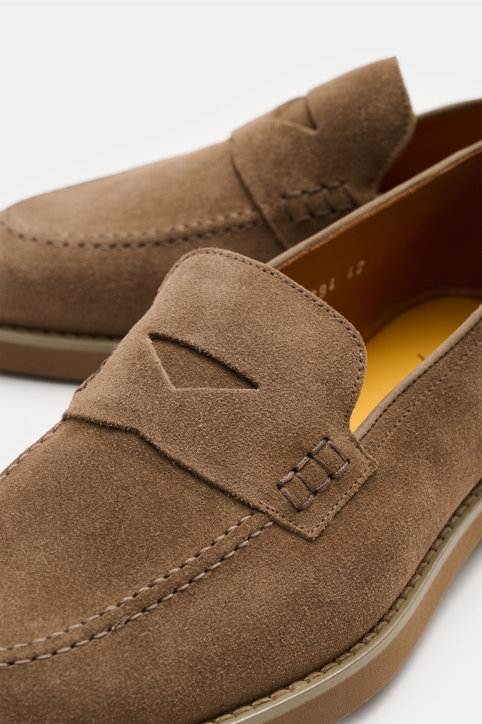 Doucal's Penny loafers 'Visone' - grey brown