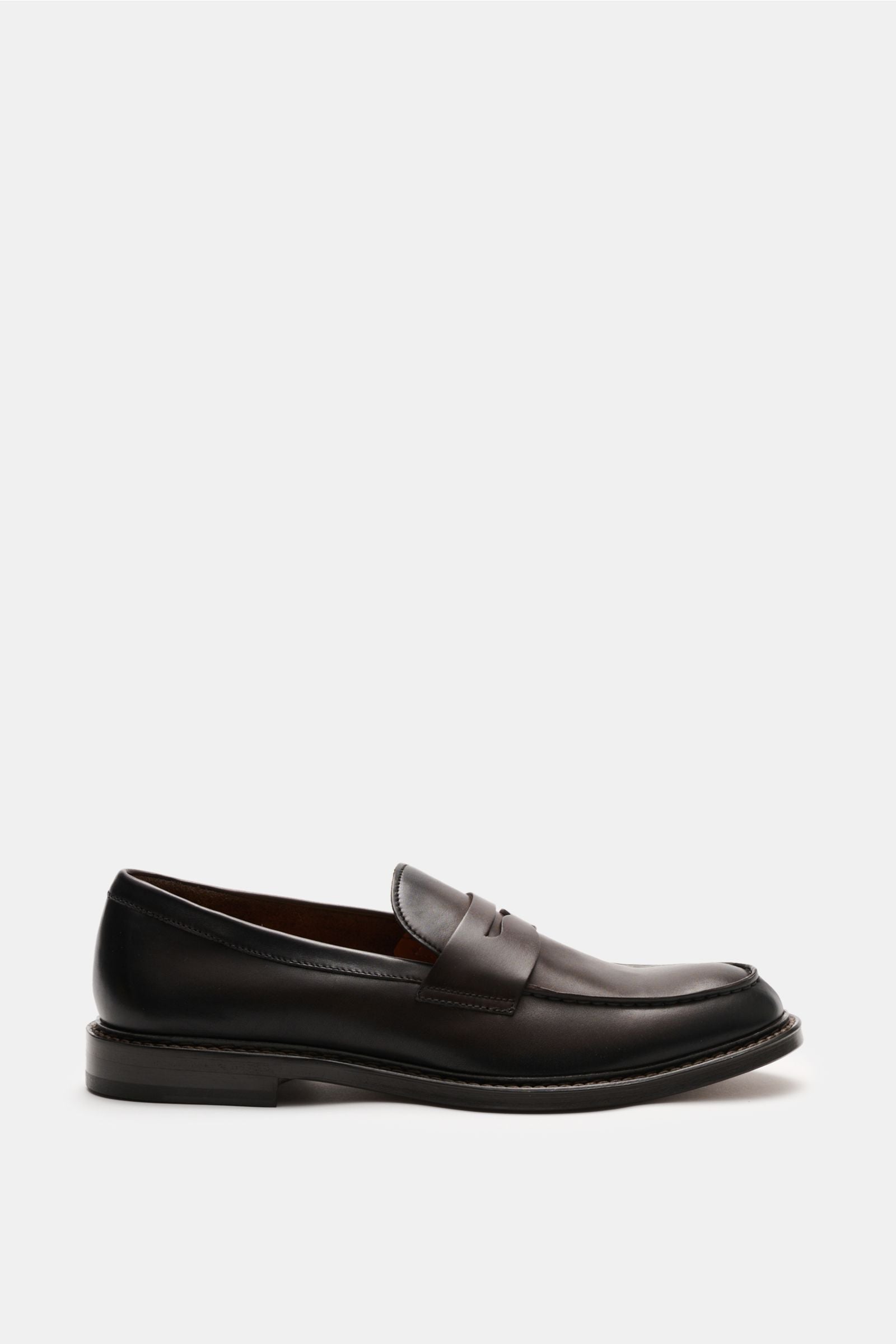 Doucal's Penny loafers 'Nappato' - dark brown