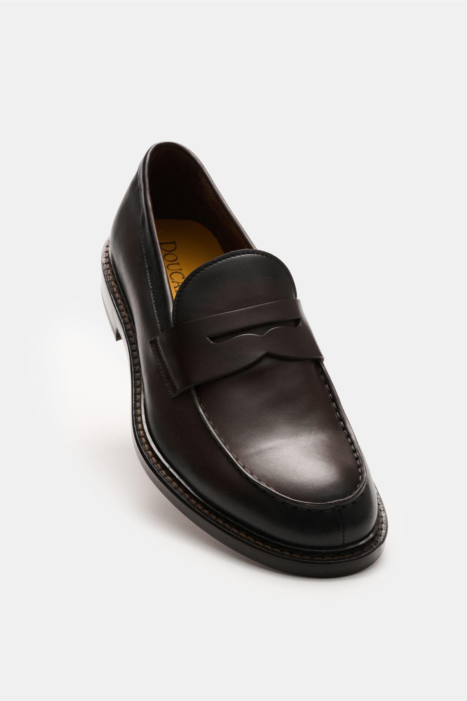 Doucal's Penny loafers 'Nappato' - dark brown