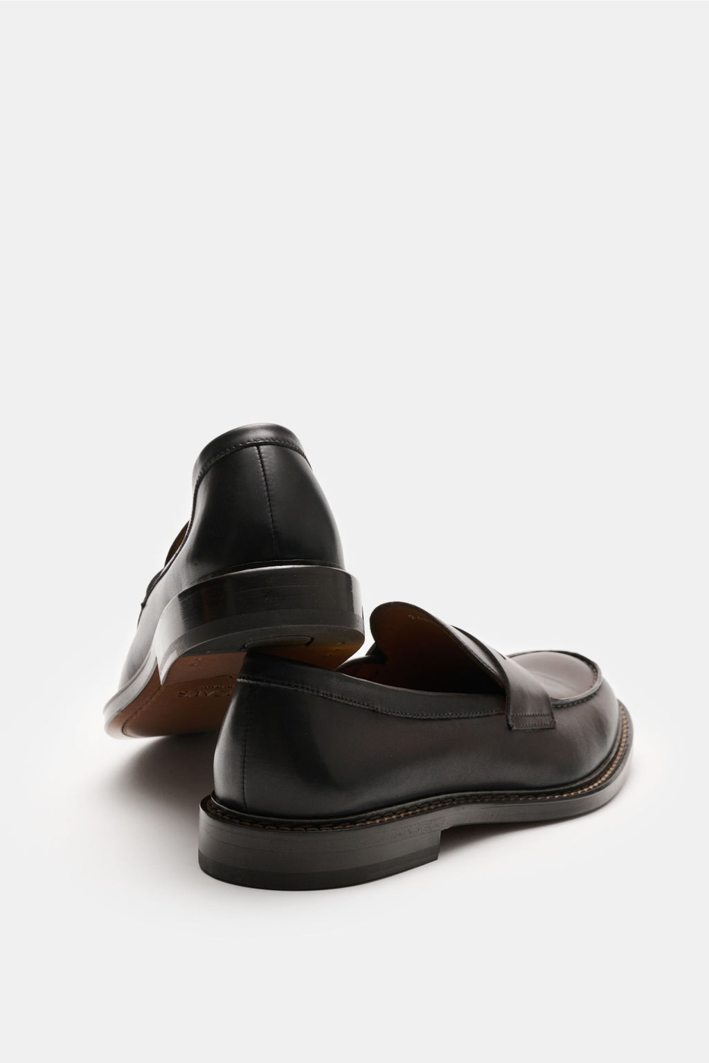Doucal's Penny loafers 'Nappato' - dark brown