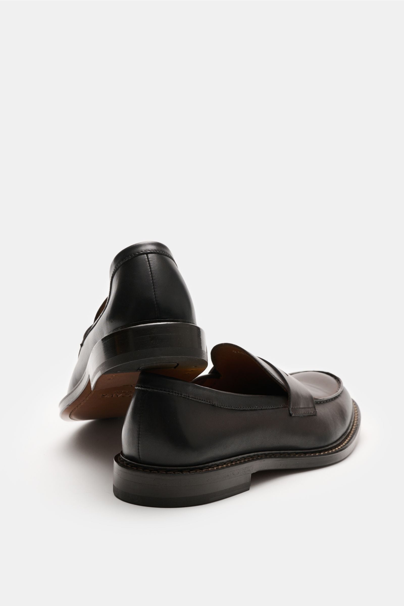 Doucal's Penny loafers 'Nappato' - dark brown