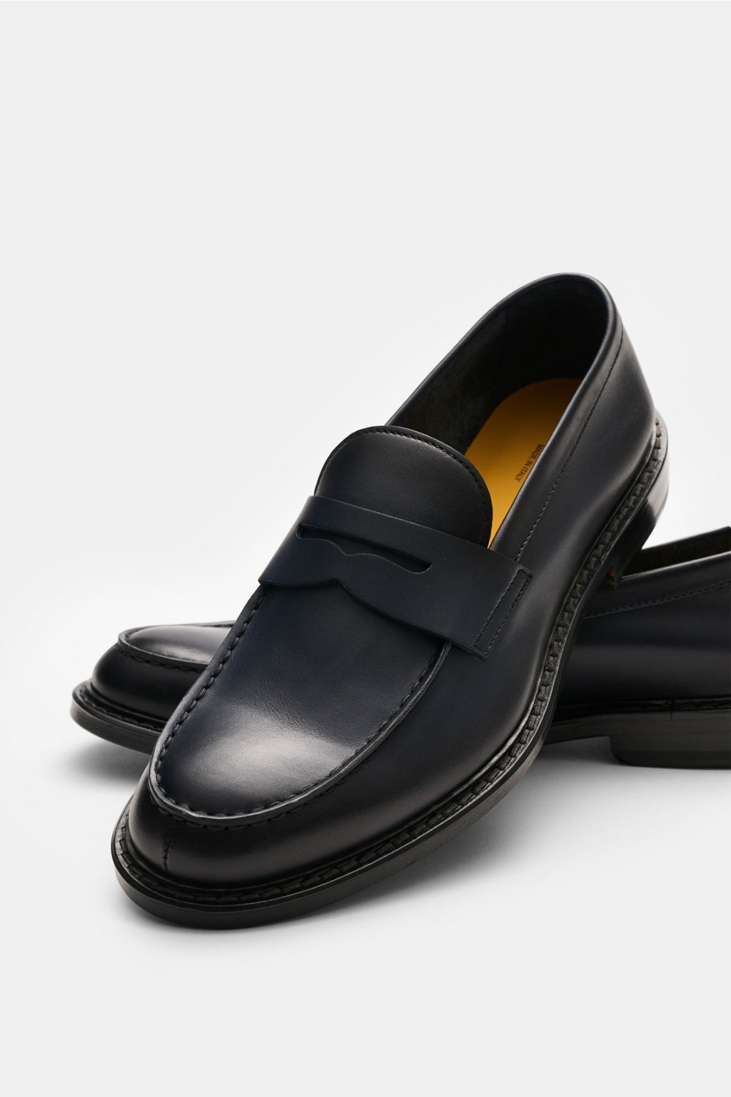 Doucal's Penny loafers 'Nappato' - dark navy