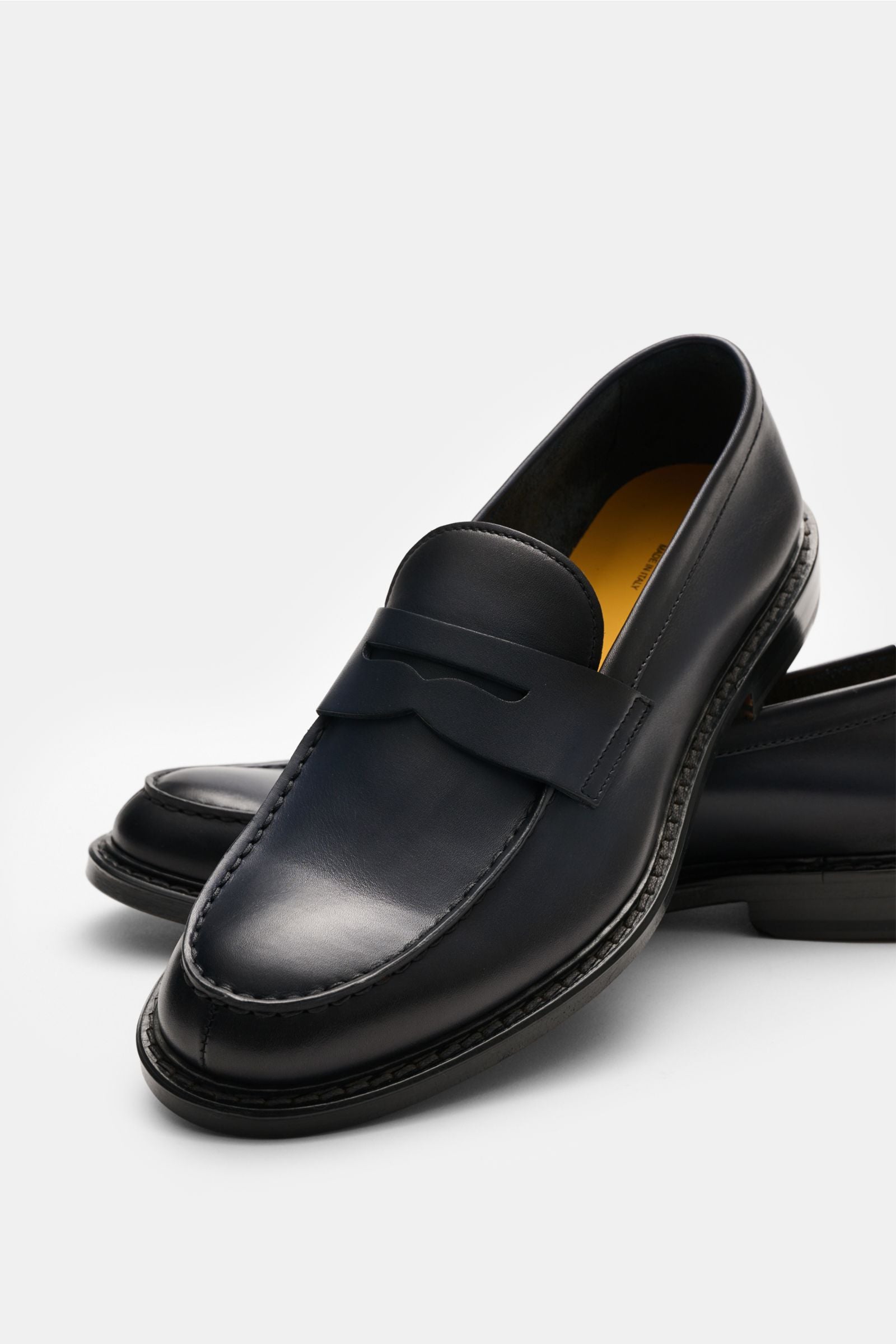 Doucal's Penny loafers 'Nappato' - dark navy