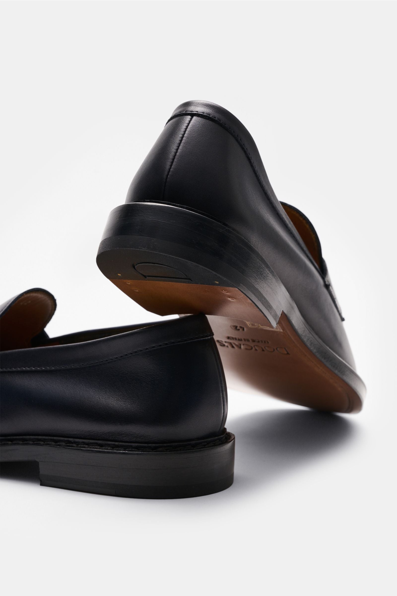 Doucal's Penny loafers 'Nappato' - dark navy