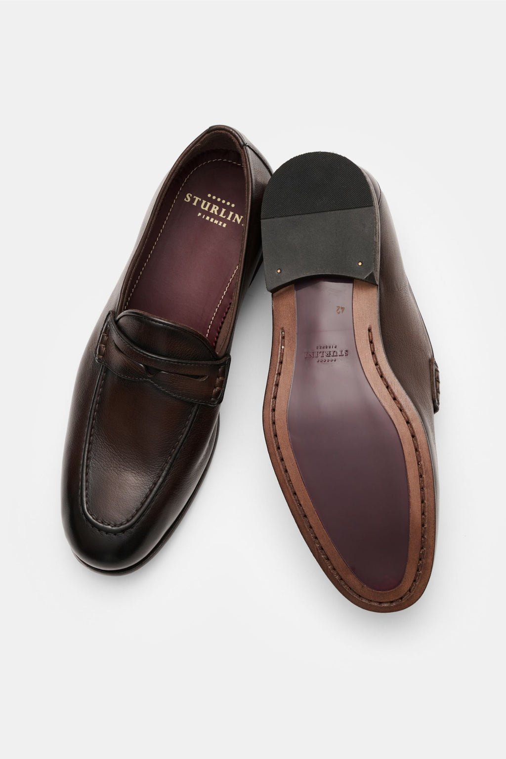 Sturlini Penny loafers 'Bufalo' dark - Dark brown