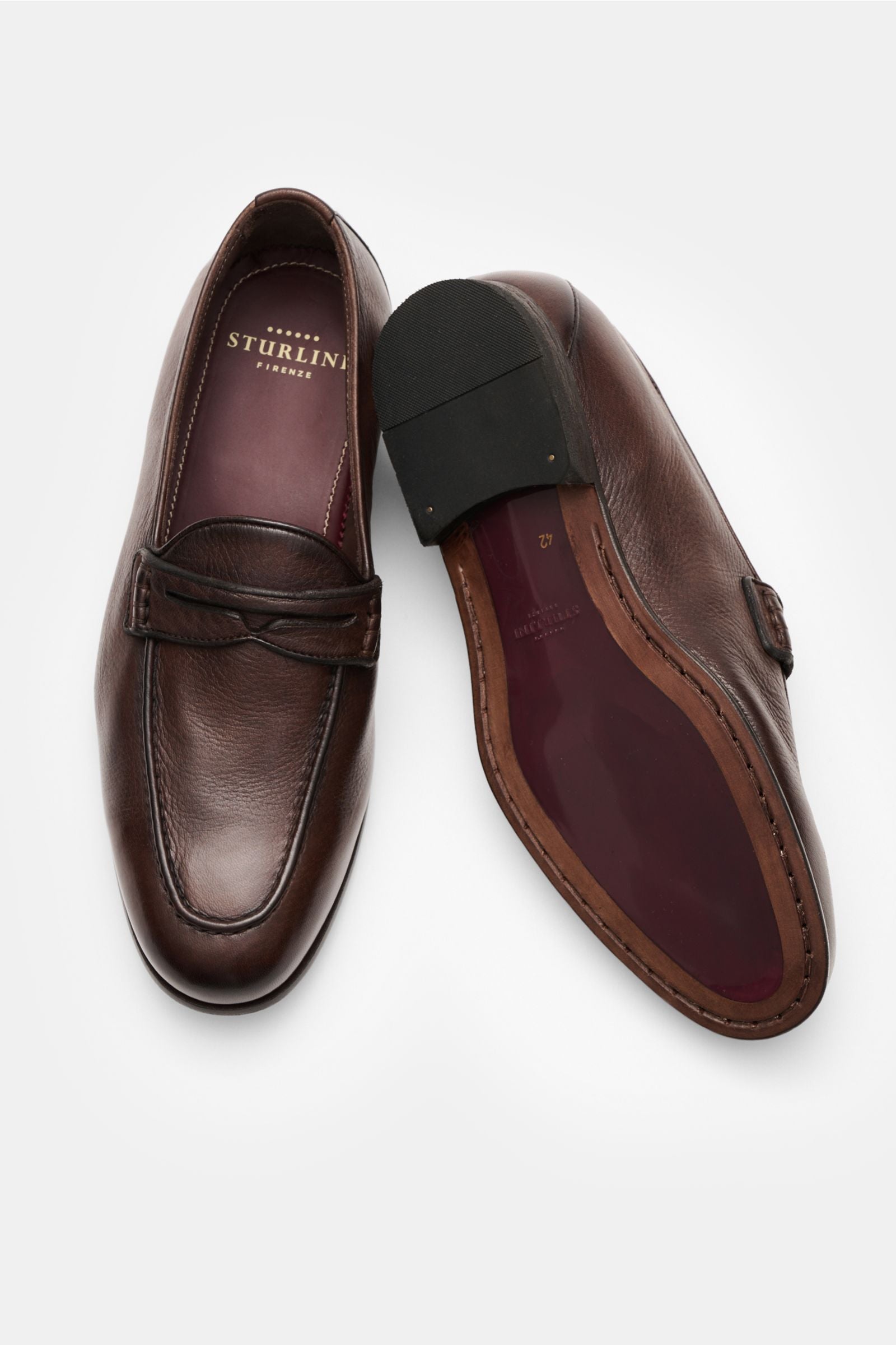 Sturlini Penny loafers 'Cervo Crast' - brown