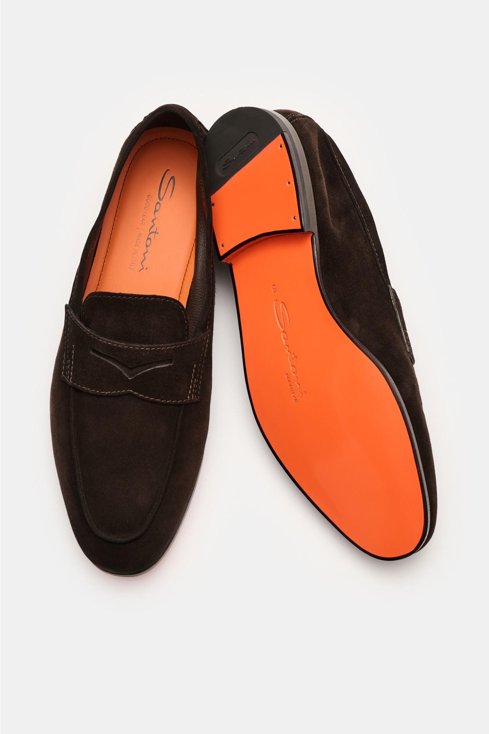 Santoni Penny loafers 'Carlo' - Dark brown