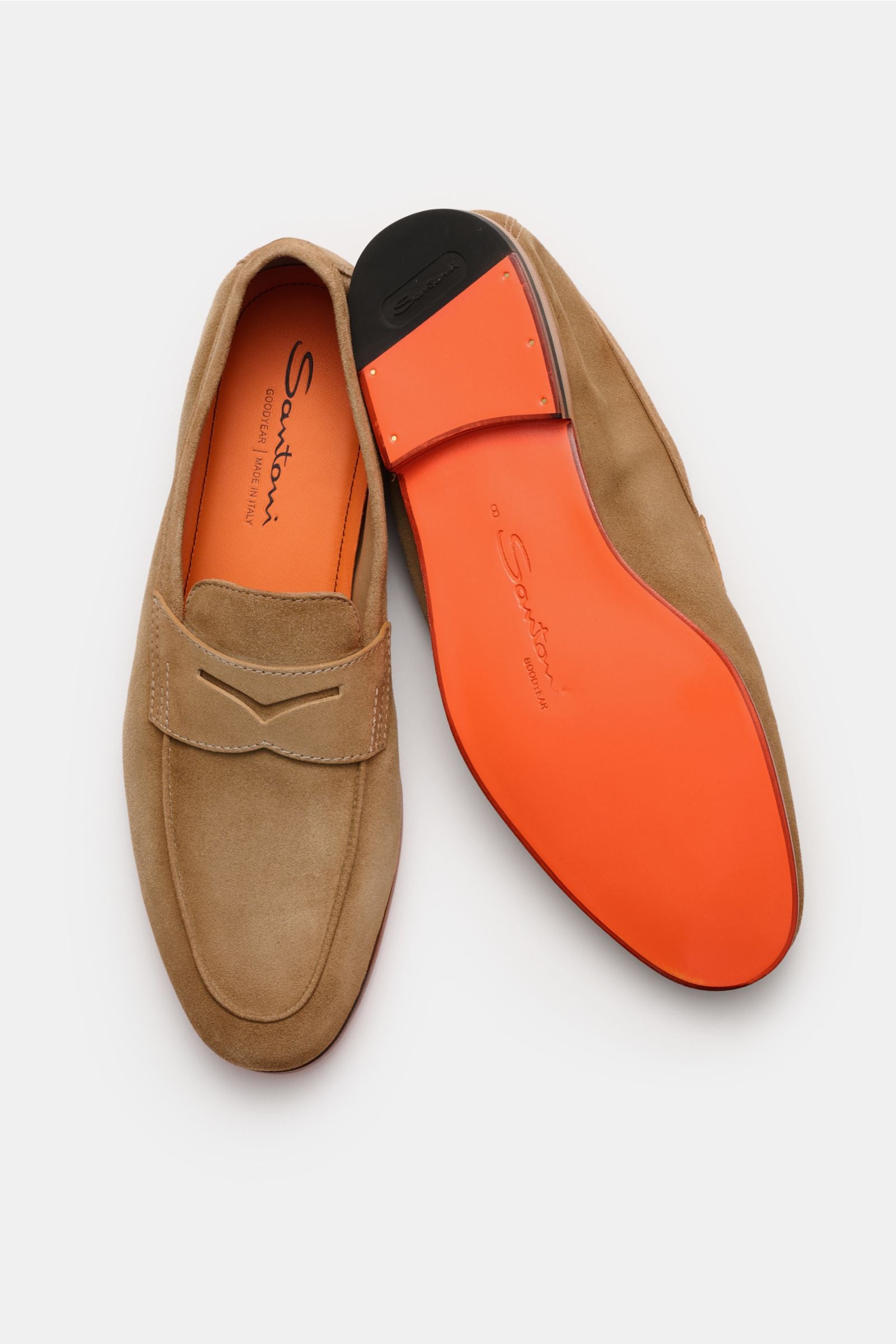 Santoni Penny loafers 'Carlo' - Beige