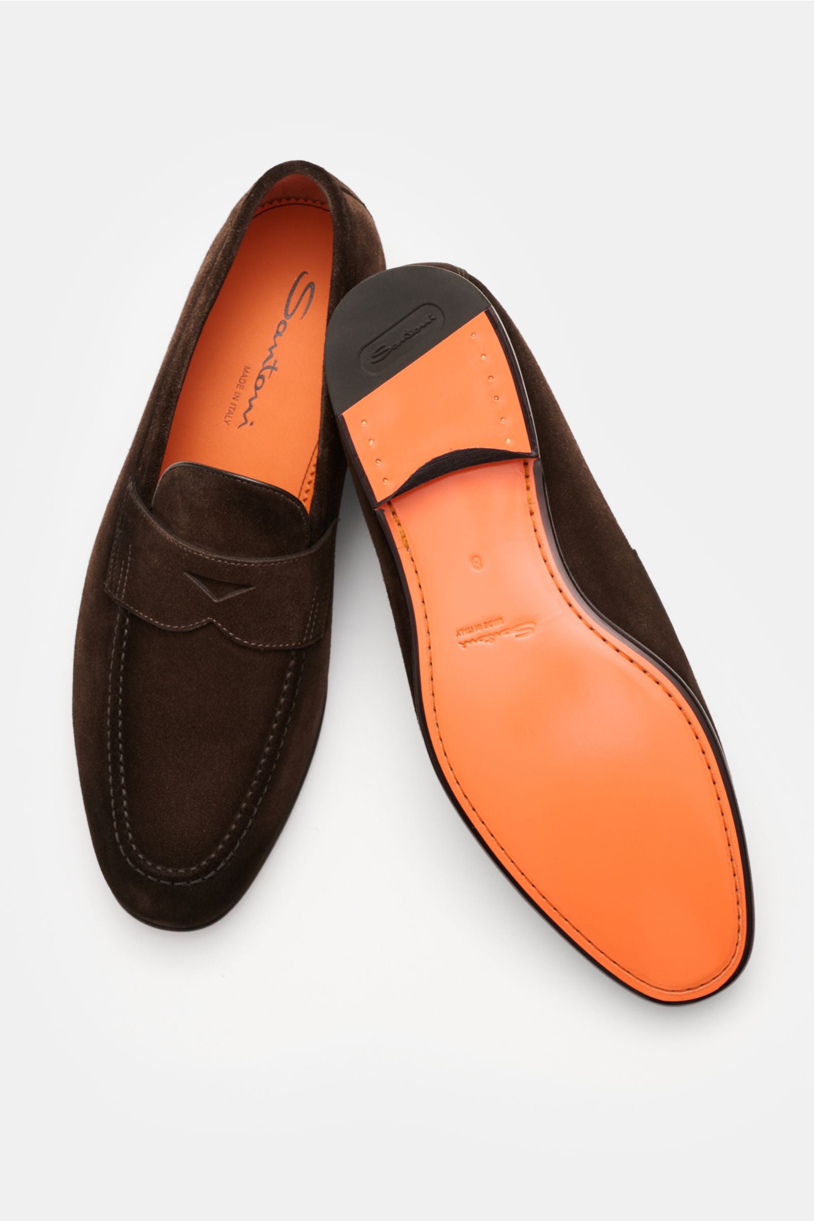 Santoni Penny loafers 'Carlos' - dark brown