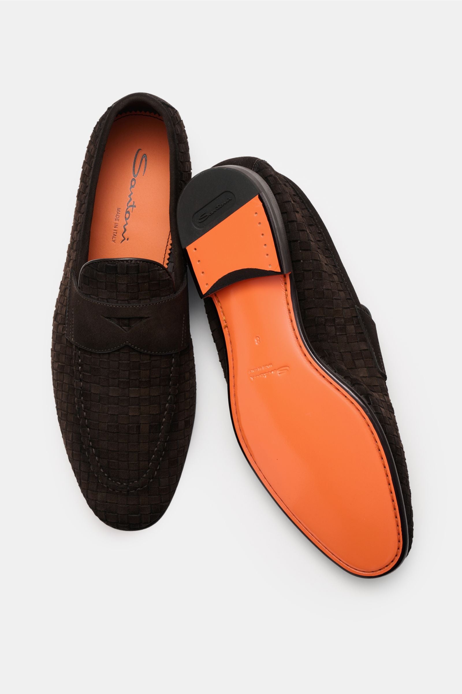 Santoni Penny loafers 'Carlo' - dark brown