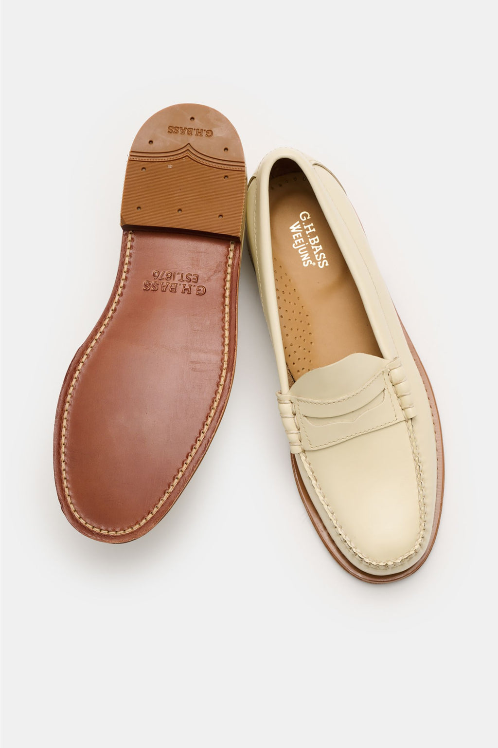 G.H.Bass Penny loafers 'Weejuns Larson' - cream